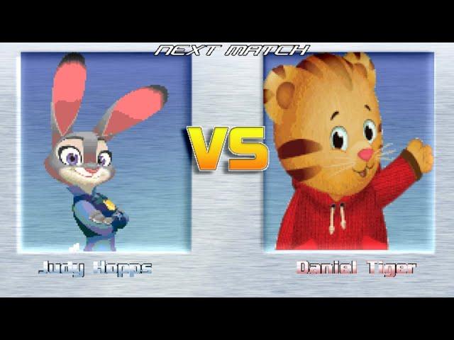 M.U.G.E.N BATTLES | Judy Hopps vs Daniel Tiger | Zootopia vs Daniel Tiger's Neighborhood