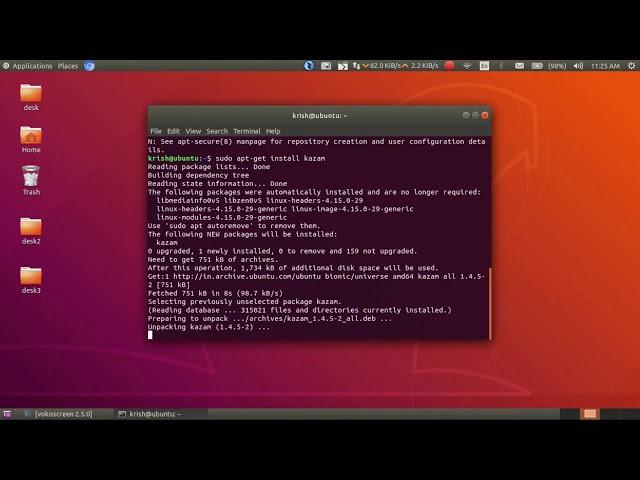 How to Install kazam screen recorder in Linux Ubuntu 18.04
