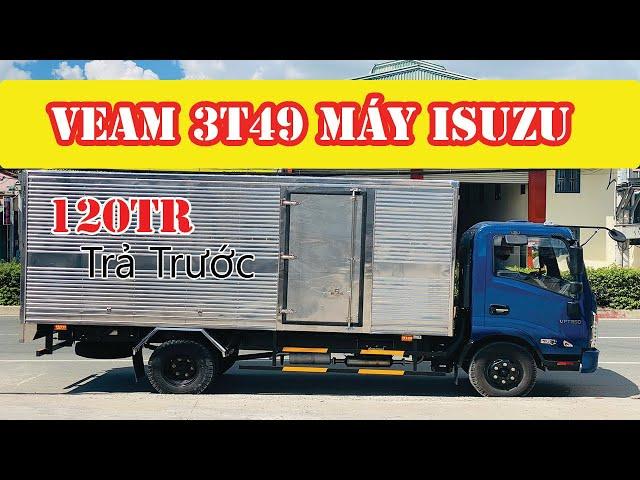 Xe tải Veam 3T5 máy Isuzu, Đánh giá chi tiết Veam VPT350- thùng 4m8- Euro 4 giá rẻ 2021 .