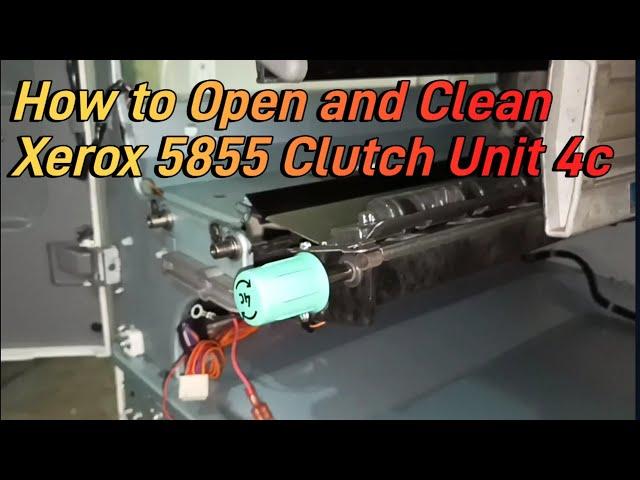 How to Open Clutch Unit of Xerox 5855 and 5875 Also Cleaning #copier