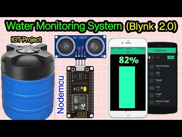 Water tank level monitoring system with Nodemcu and Blynk 2.0 application - [ESP8266 Project]....