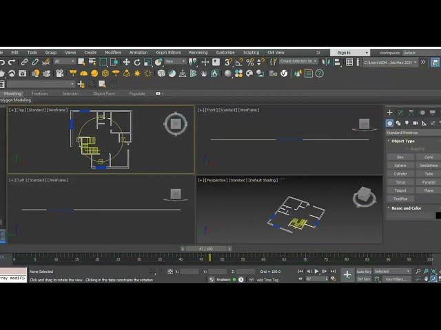 How to import Autocad file in 3ds max 2024 for begineers