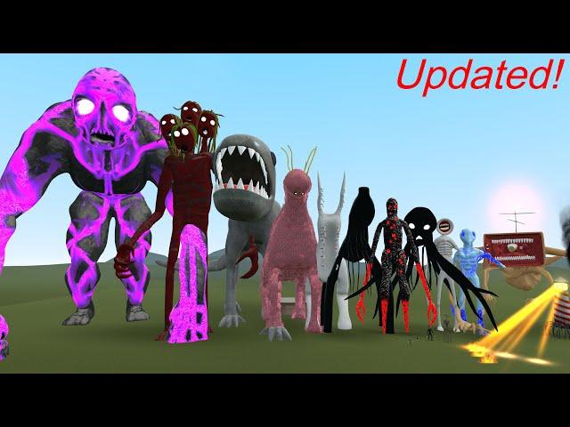 NEW UPDATED ALL TREVOR HENDERSON CREATURES SIZE COMPARISON!! Garry's Mod [2022]