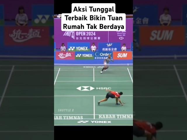 TAIPEI OPEN 2024! Diluar dugaan! Tak Disangka Tunggal Terbaik Bikin Tuan Rumah Tak Berdaya