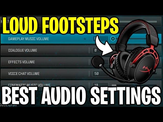 BEST Audio Settings for Modern Warfare 3! (Loud footsteps in MW3)