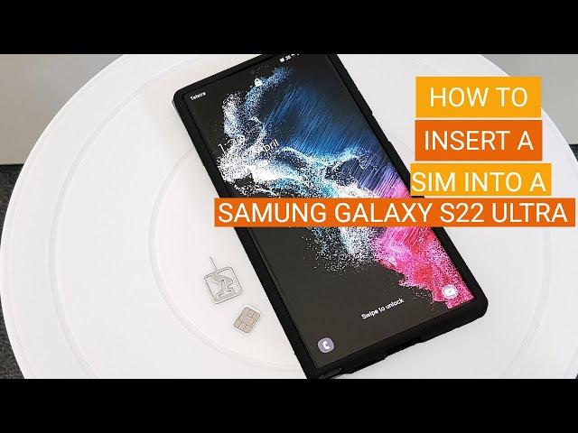 How To Insert A SIM Into A Samsung Galaxy S22 Ultra | Samsung Galaxy S22 Ultra #GalaxyS22Ultra