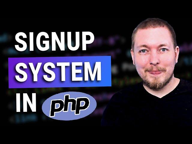 28 | Let's Create A Signup System in PHP! | 2023 | Learn PHP Full Course for Beginners