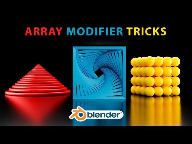 Blender - 3 Interesting Objects with the Array Modifier