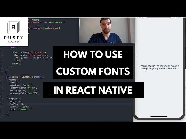 How to use custom fonts in React Native