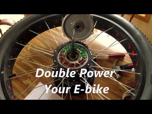 how to double the power of ebike hub motor disassembly and replace phase wires