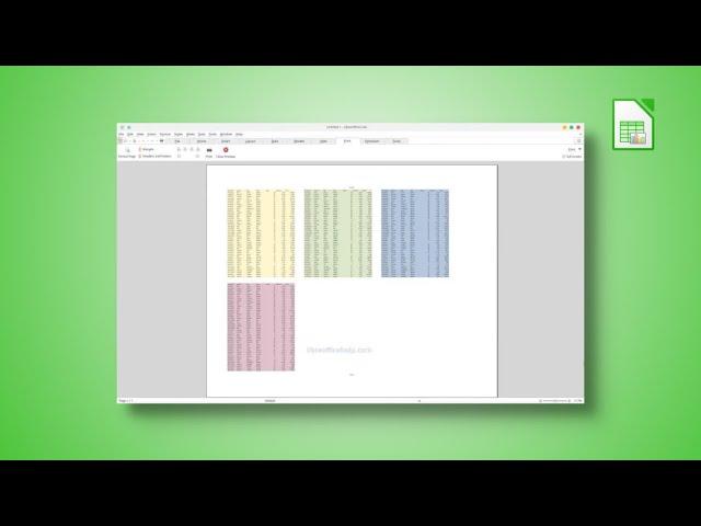 Make LibreOffice Calc Sheet Fit to Page for Print