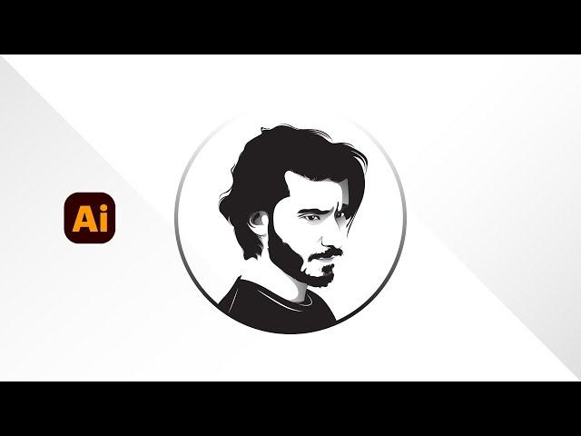 make vector face logo | adobe illustrator tutorial