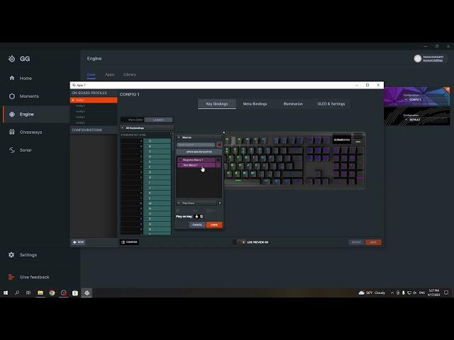 Macros Tutorial Steelseries Apex 7 | How To Create & Use Macros