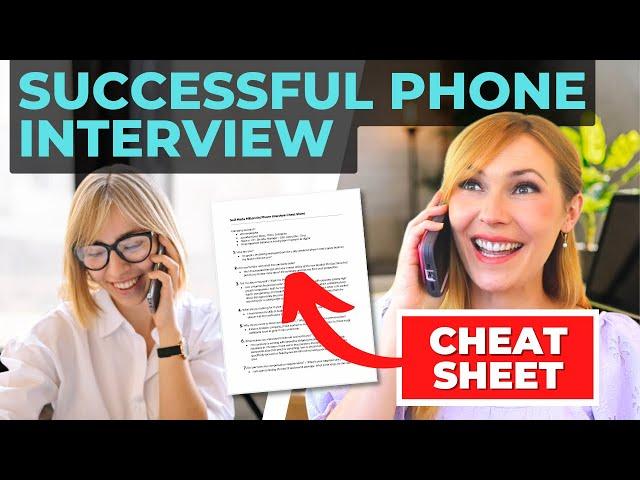 Top 7 Phone Interview Questions & Answers (Cheat Sheet Included!)