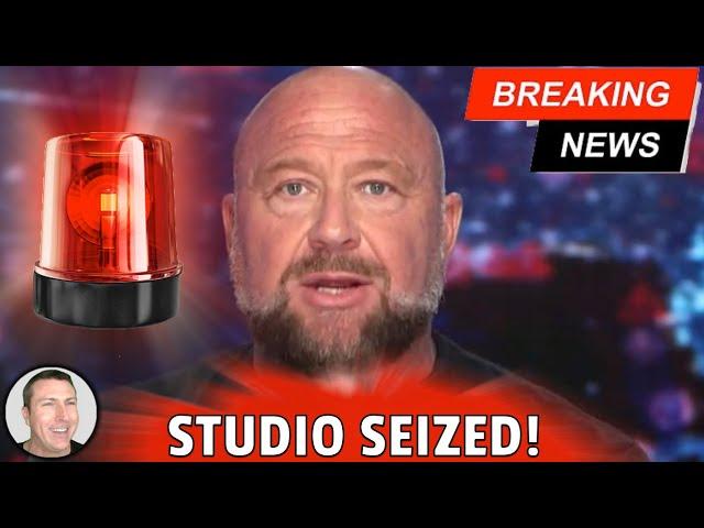 AIex Jones Studio Seized!  lnfowars Website Pulled From Internet!  But He's NOT Going Away!