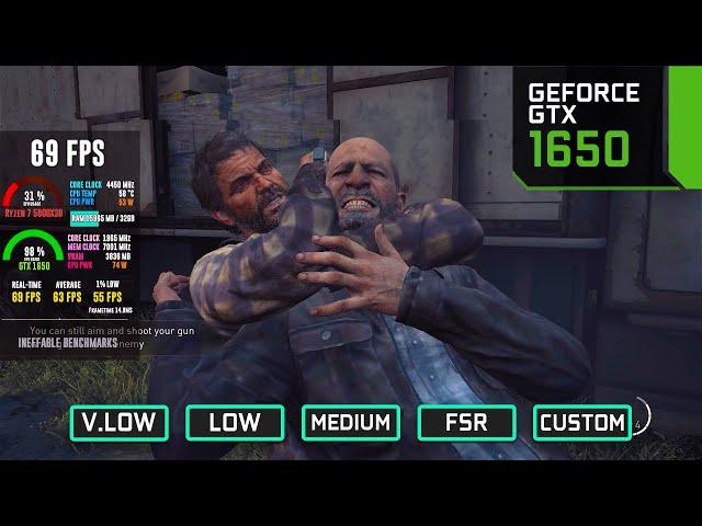 GTX 1650: The Last of Us Part 1 PC - 60 FPS Playable Now? | Latest Patch Tested