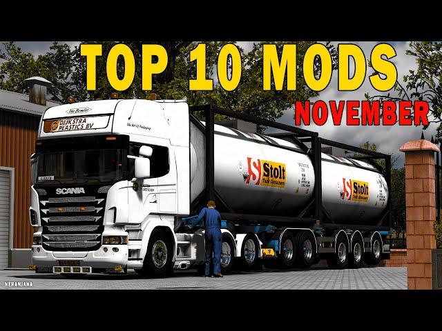 TOP 10 ETS2 MODS - NOVEMBER 2024 | Euro Truck Simulator 2 Mods