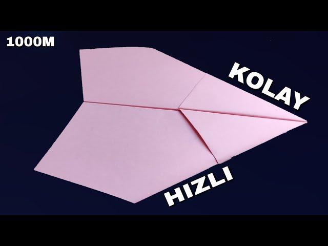 Kolay ve Hızlı Kağıttan Uçak Yapımı (1000M)