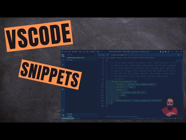 How To Boost Your Productivity With VSCODE Snippets | Visual Studio Code Tips and Tricks