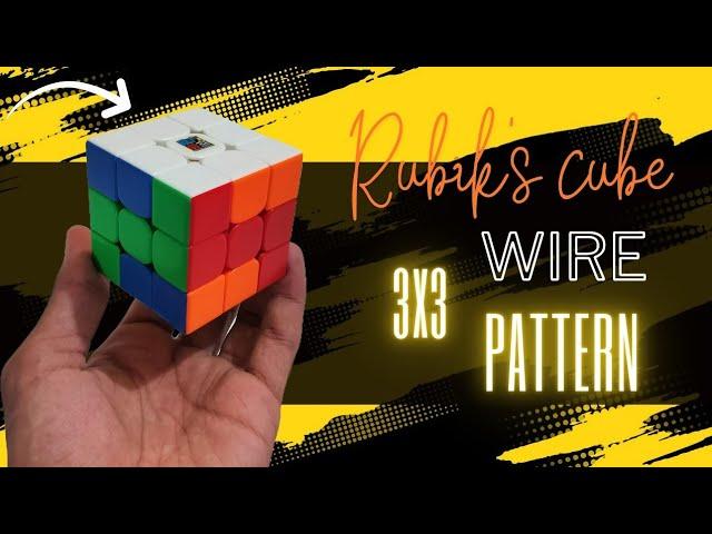 how to make wire pattern in 3x3 Rubik's cube #viral #video #puzzle