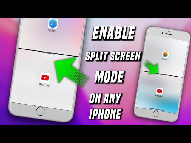 how to enable split screen on iphone || how to use split screen in iphone 6/6+/6s/7/8/XR Any iPhone