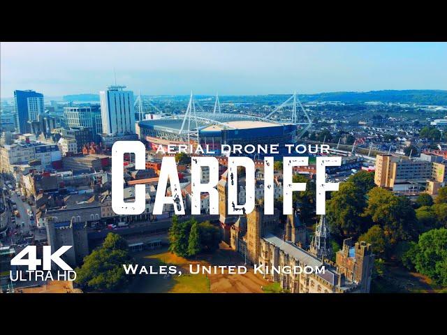 CARDIFF 󠁧󠁢󠁷󠁬󠁳󠁿 Drone Aerial 4K | Wales United Kingdom UK 