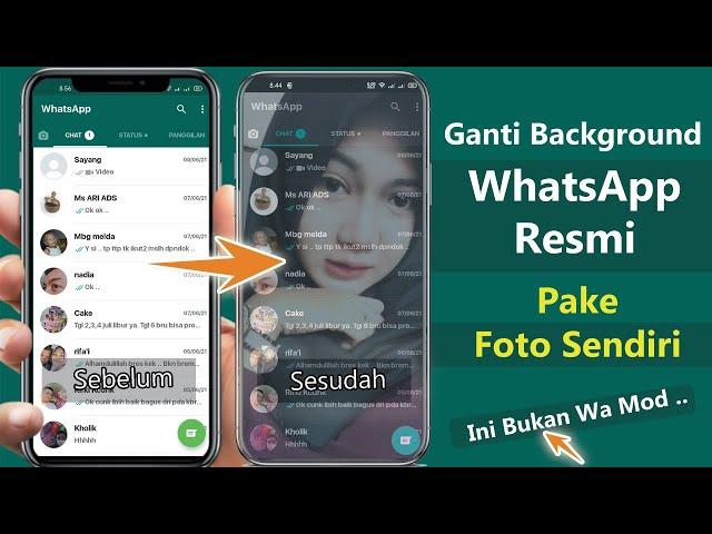 Cara Terbaru Mengganti Background WhatsApp Resmi Pake Foto Sendiri