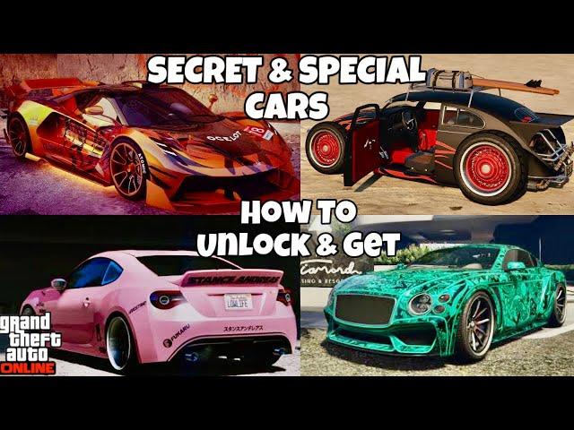 ALL SECRET & SPECIAL CARS IN GTA 5 ONLINE - How To Unlock And Get (In Depth Updated Guide)