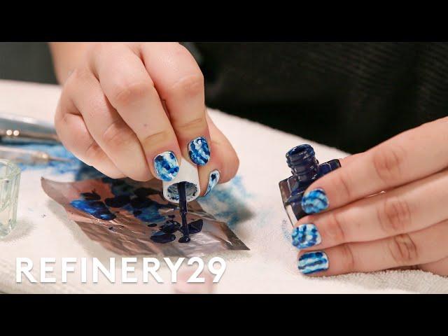 Tie Dye Nail Art Challenge With My Sister | Show Off | Refinery29