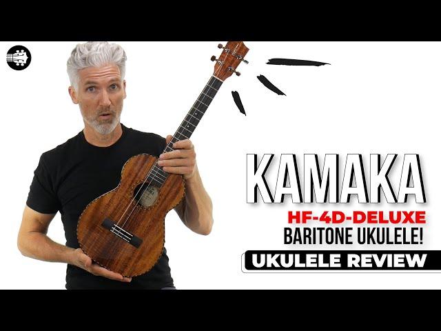 Kamaka HF-4D Deluxe Baritone Ukulele Hawaiian Koa | Baritone #Ukulele Review