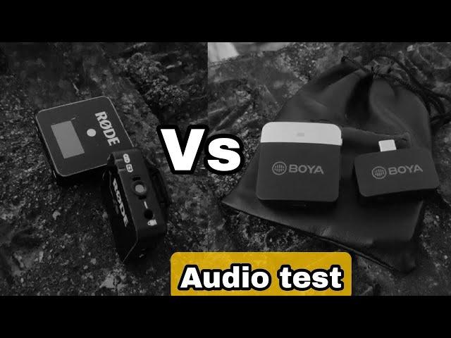 Boya BY-M1LV-U type C Vs Rode Wireless go microphone | Audio quality test