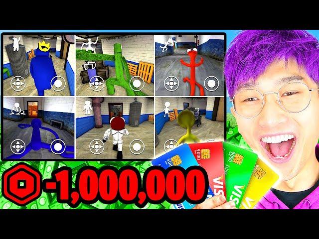 We SPENT *$1,000,000 ROBUX* To Make ALL Of The RAINBOW FRIENDS A ROBLOX Account!!! *EXPENSIVE*