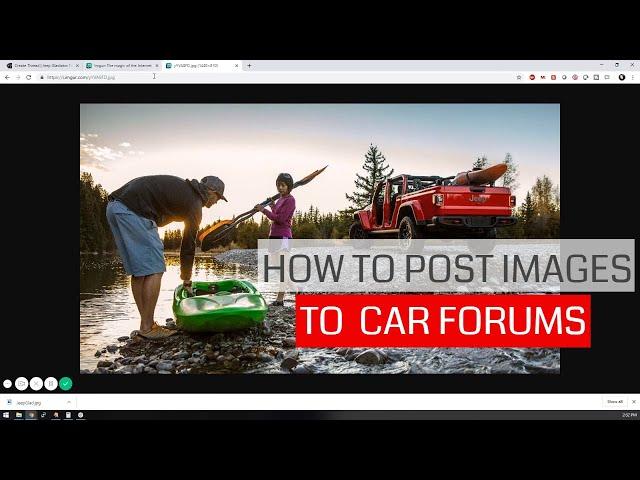 How to upload car images to the forum