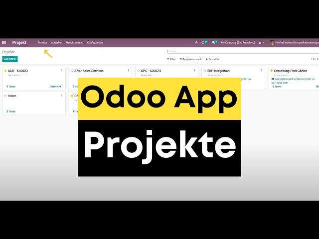 Odoo App Projektmanagement (Teil 1) - Odoo Tutorial in Deutsch