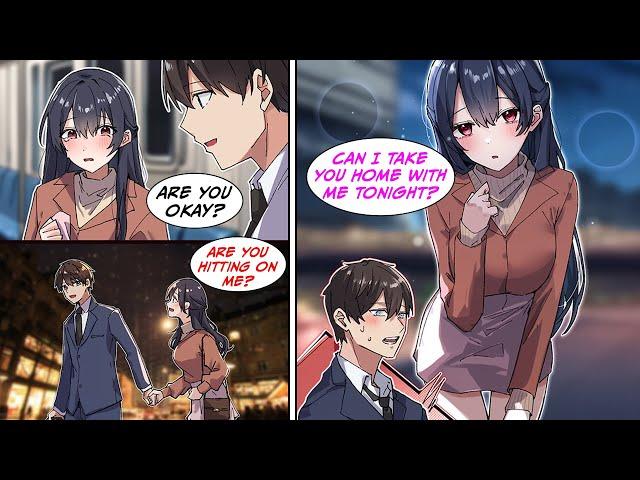 [Manga Dub] I comforted the girl on the train who just got cheated on, and we went to dinner...