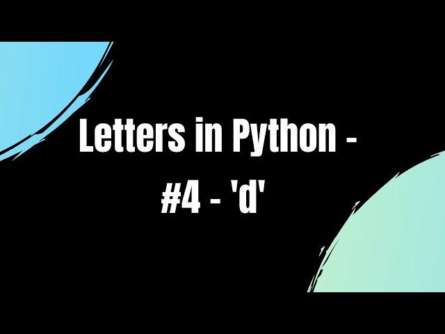 Make the letter 'd' in Turtle.