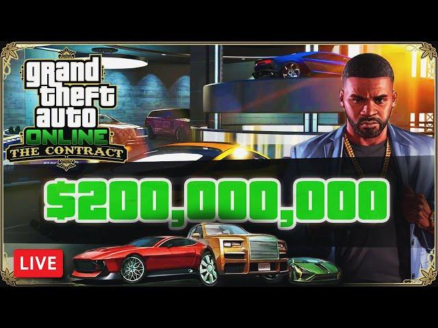  GTA ONLINE $200 MILLION SPENDING SPREE!! (THE CONTRACT DLC + ALL MISSIONS)