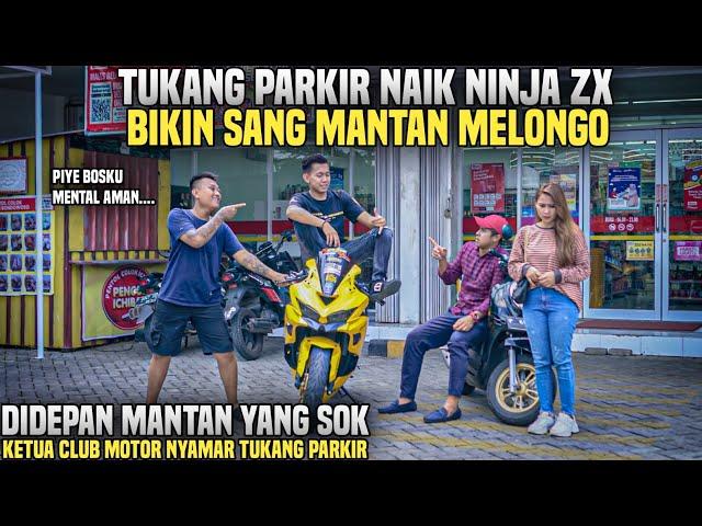 KETUA CLUB MOTOR NYAMAR JADI TUKANG PARKIR DIDEPAN MANTANNYA YANG DULU ANGKUH!!Wow lihat..