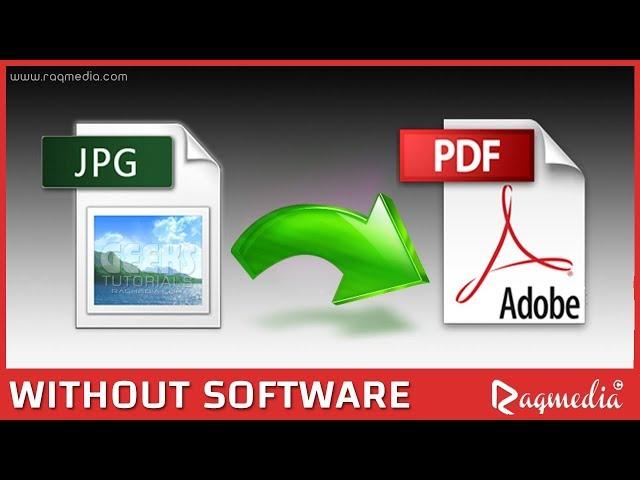 How to Convert Image to PDF File without Software