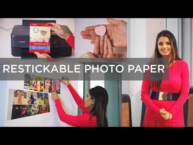 Create your own photo wall with Canon restickable photo paper