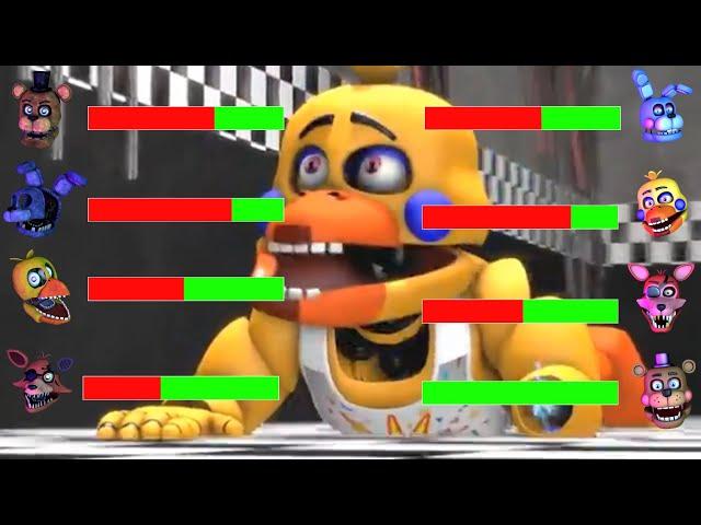 [SFM FNaF] Rockstar vs Withered WITH Healthbars