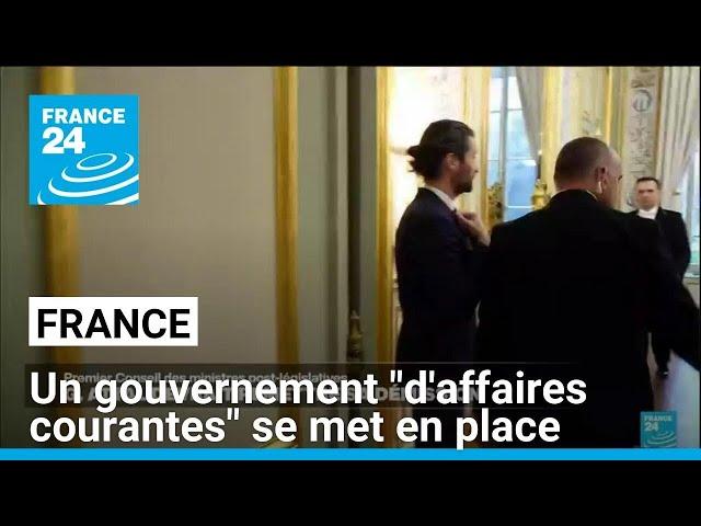 En France, un gouvernement "d'affaires courantes" se met en place • FRANCE 24