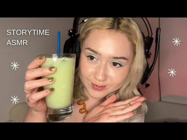 asmr storytime + matcha latte 