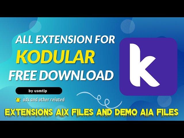 How to #Kodular #Extensions Free #Download | #All Extension Free Download for Kodular #App #Creator