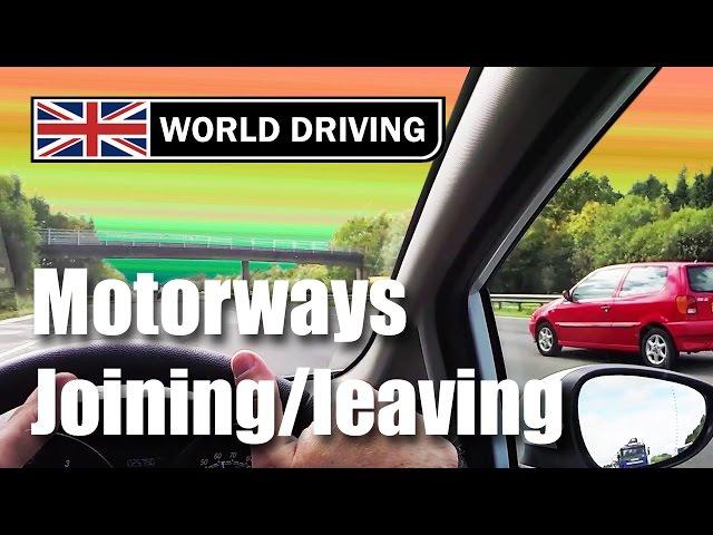 Joining and leaving a motorway driving lesson - Driving in the UK - Motorway tips