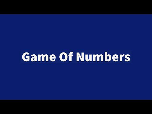 Codevita Problem | Game of Numbers | Number Game | Python Solution