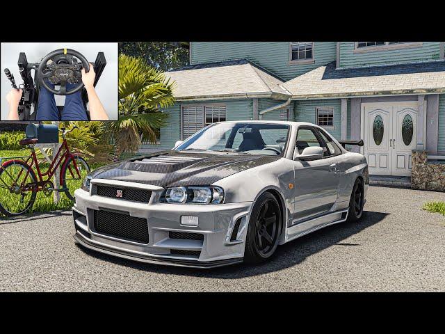 Nissan Skyline GT-R R34 | The Crew Motorfest | Steering Wheel Gameplay