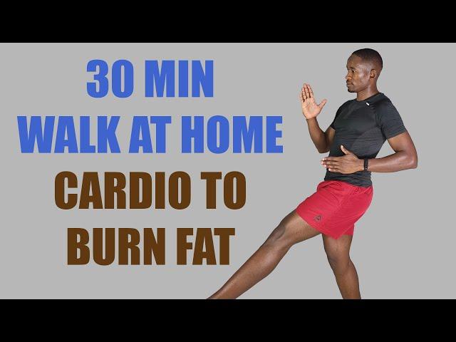 30 Minute Walk at Home Workout Cardio to Burn Fat/ Home Walking Workout