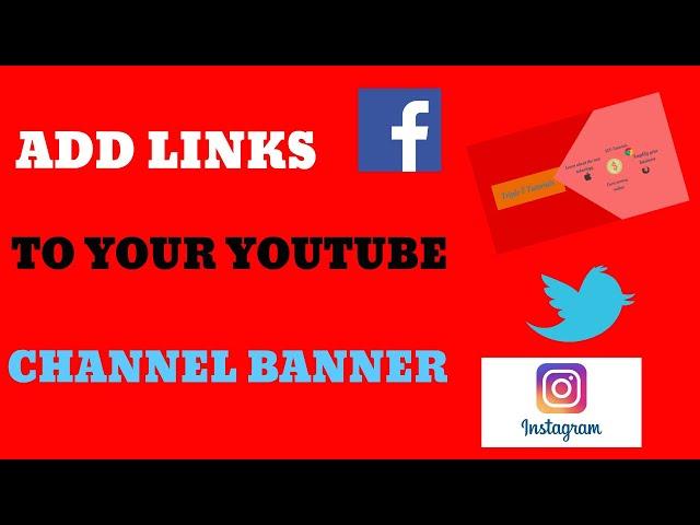 How To Add Links To Your Youtube Channel Art (#Youtube )