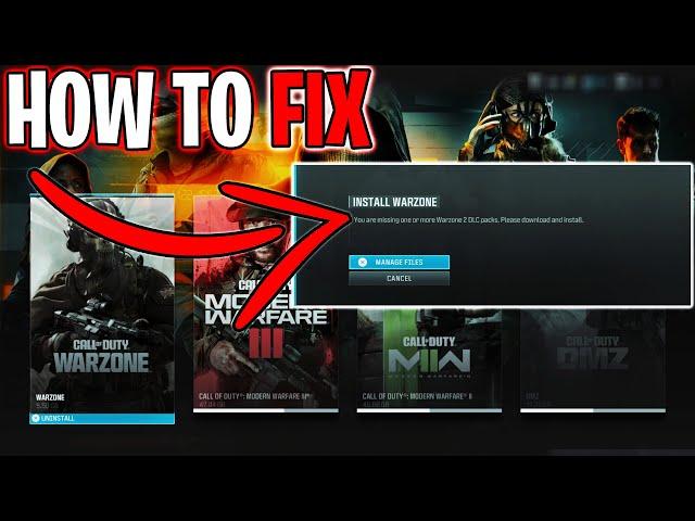 How to fix MISSING DLC Data packs in Warzone